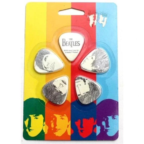 The Beatles Other - SEALED 10 Pkg The Beatles Revolver Classic Rock Band Guitar Picks Pick